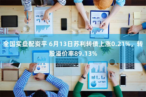 全国实盘配资平 6月13日苏利转债上涨0.21%，转股溢价率89.13%